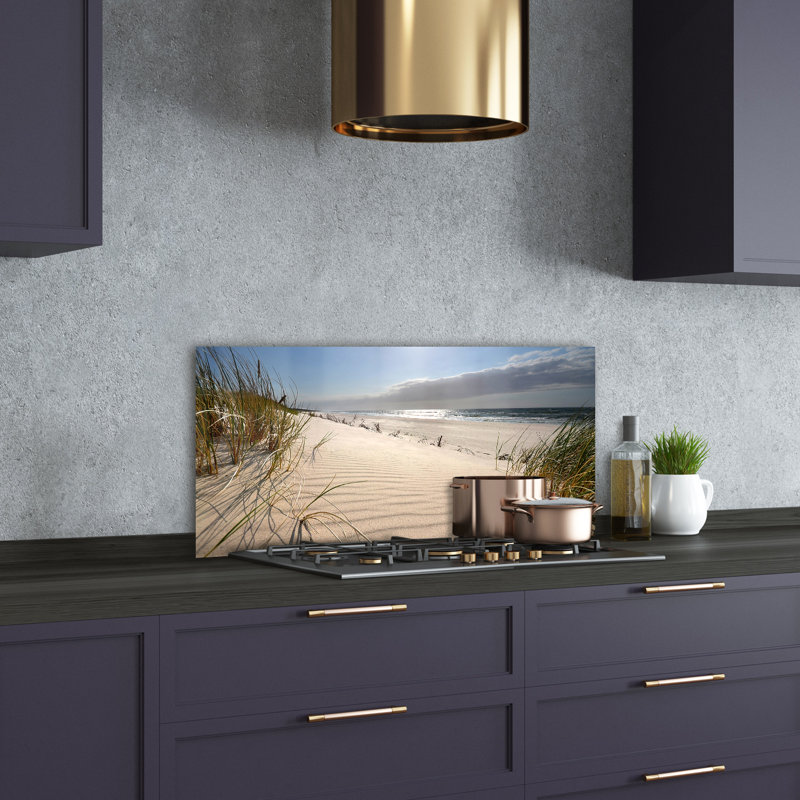 50cm W x 100cm L Glass Peel and Stick Panel