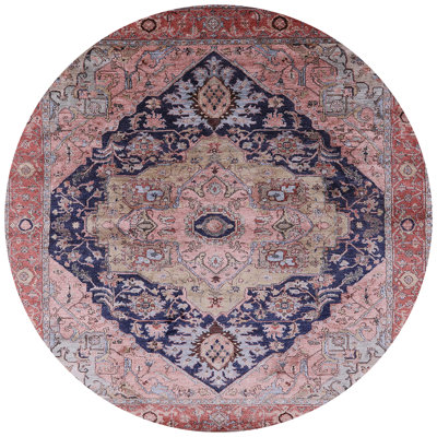 Tapis brun / bleu