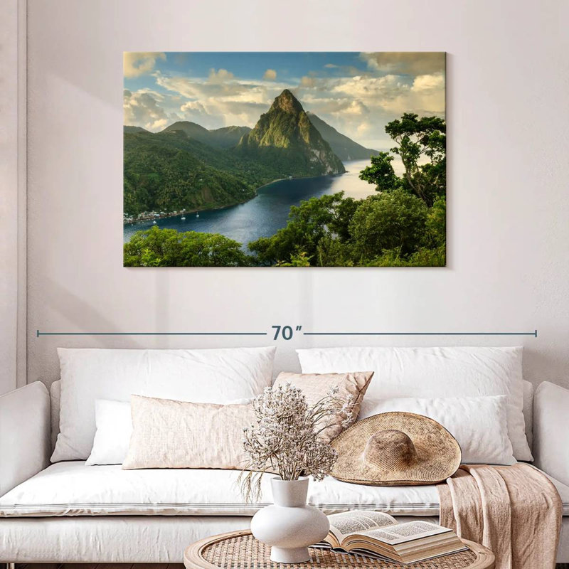 Sebbie Saint Lucia Piton View, 30" H x 45" W
