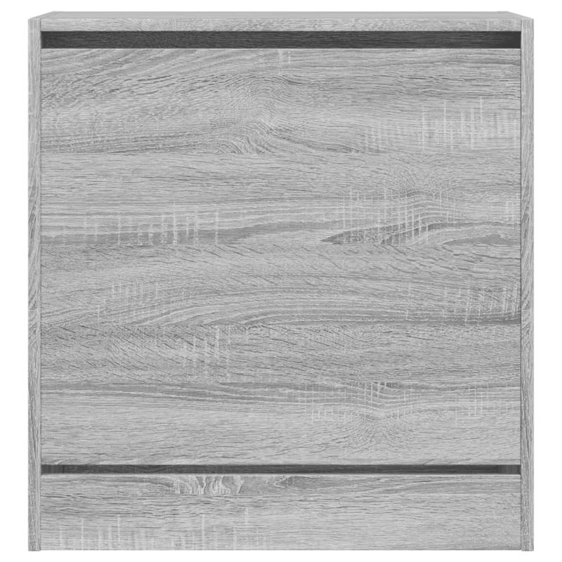 3 Pair Shoe Storage Cabinet, Grey Sonoma
