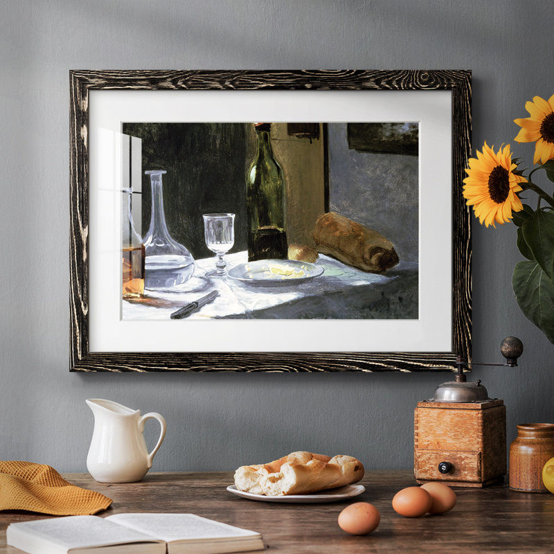 " Still Life With Bottles, 1862 ", Black, 26" H x 38" W