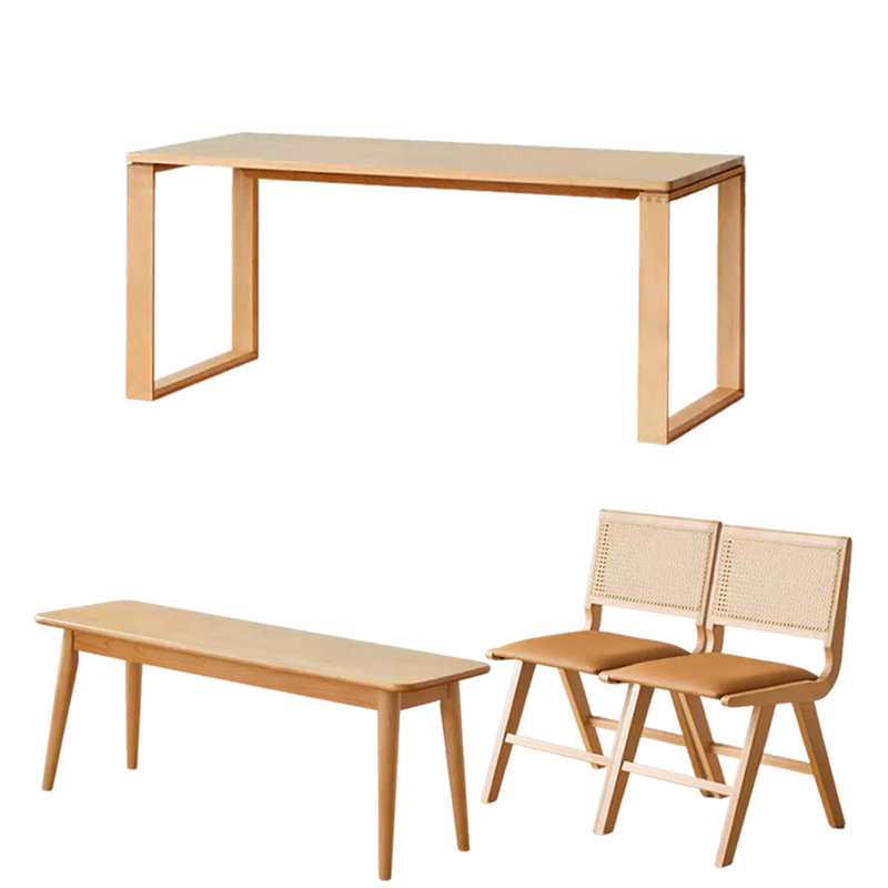 Long table work table Solid wood large board table, 29.52"H x 70.86"L x 31.49"W