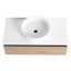 Meuble-lavabo de 36 po avec lavabo en céramique White Art