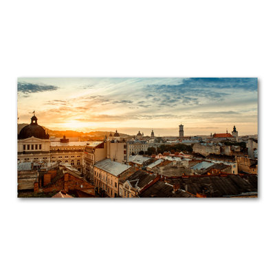 Sunrise Lviv - No Frame Print on Canvas