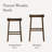 Maven Lane Vincent Wooden Kitchen Stool-655363862-655363860