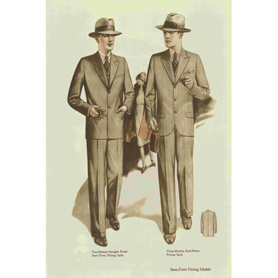 Mens Fashion I - Wrapped Canvas Print