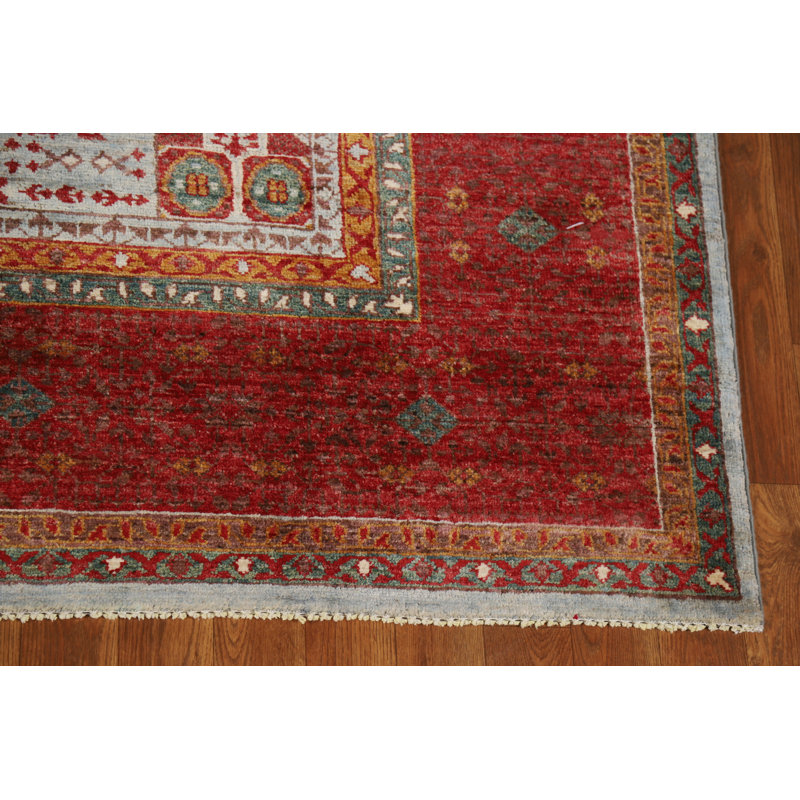 Tapis oriental géométrique Kazak 6 x 8
