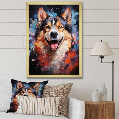 Chien Akita Aurora IV sur toile