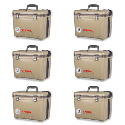 Engel 13 Quart Lightweight Fishing Dry Box Cooler with Shoulder Strap
