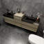 Ensemble de meuble-lavabo double mural Golitz-65239722