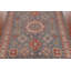 Tapis gris à motif de teinture végétale Kazak gris 9 x 12