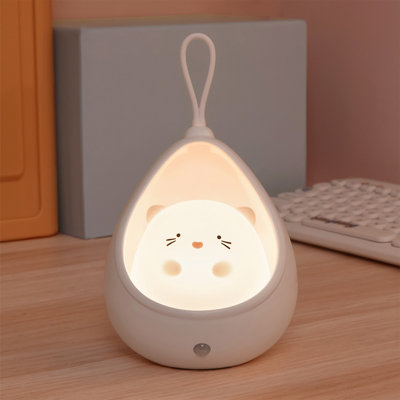 Cute Pet Sensor Light LED Automatic Body Sensor Night Light Usb Rechargeable LED Wall Light Home Bedroom Bedside Sensor Night Light Cats