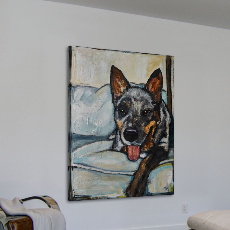« unconditional friend » par tori campisi, reproduction d’art sur toile tendue, H 30 po x l 20 po x P 1,5 po