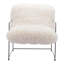  Fauteuil en sherpa blanc