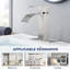 Robinet de lavabo de salle de bain à poignée simple-61483418