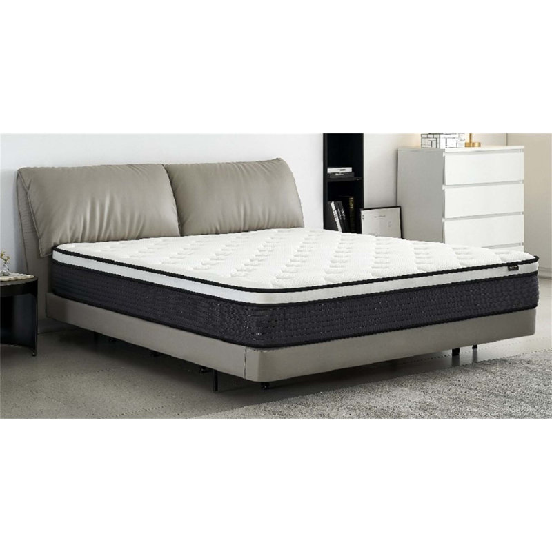 Matelas hybride confortable avec des caractéristiques avancées pour un sommeil optimal, Lit simple
