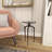 Carolan Glass Cross Legs End Table-1504719208