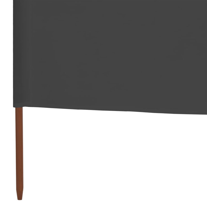 Kendry Solid Wood Folding Room Divider, 6, 31.5cm H x 314.96cm W x 3cm D, Grey