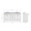 Ensemble de meuble-lavabo double 73 po Abita-93359230