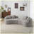 Modern Curved Four Seater Compression Sponge Sofa-1109155