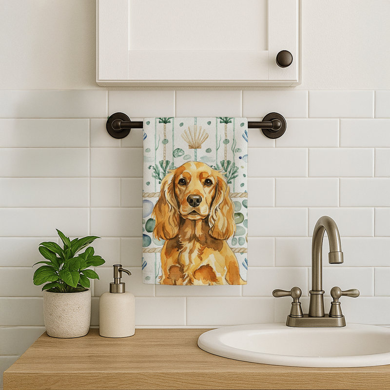 Serviette de cuisine Golden English Cocker Spaniel, Épagneul cocker doré doré