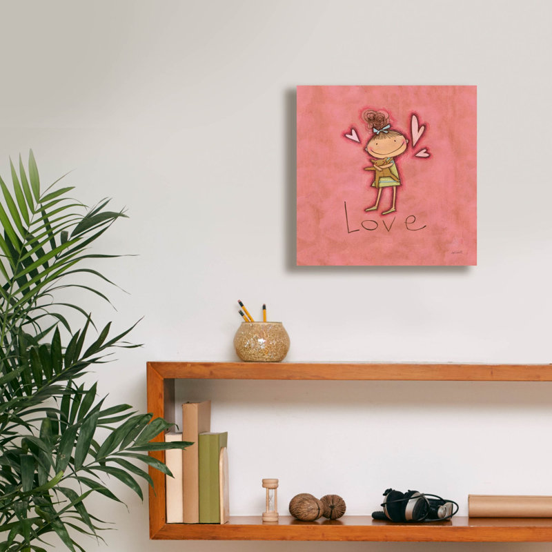 "Epic Graffiti" Love "par Anne Tavoletti, art mural sur toile, 12 po x 12 po, H 12 po x l 12 po x P 0,75 po