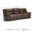 Canapé modulaire inclinable électrique 3 pièces Dunleith-88292943