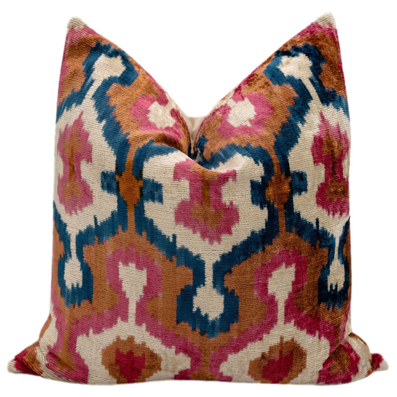 Geometric Velvet Throw Pillow