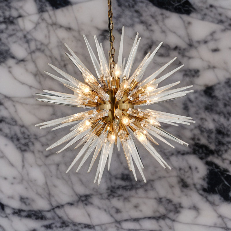 Tauni 24 - Light Gold Sputnik Pendant