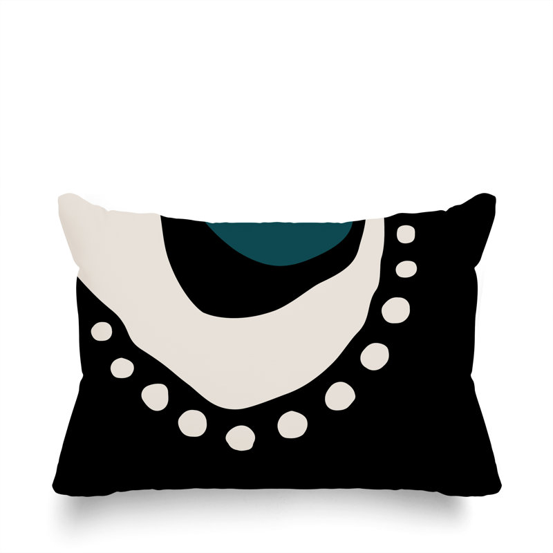 Coussin lombaire réversible intérieur / extérieur Sofi Minimalist, H 14 po x l 20 po, Émeraude