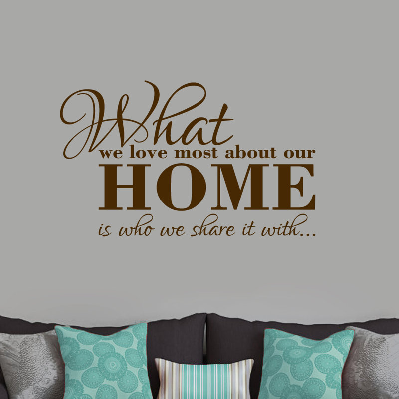Non-Wall Damaging Wall Decal, Chocolate Brown