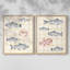 «Salty Sea Friends I», reproduction encadrée de qualité supérieure - prête à être accrochée - aucun clou requis - aucun clou requis-1815212479-1815212478