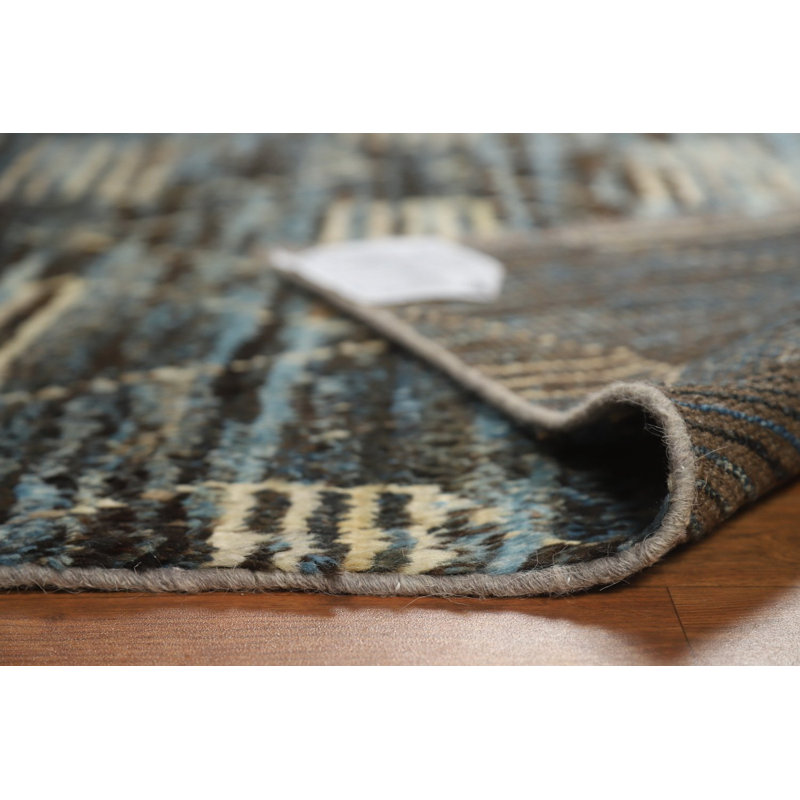Tapis oriental marocain à motif géométrique complet 5 x 7