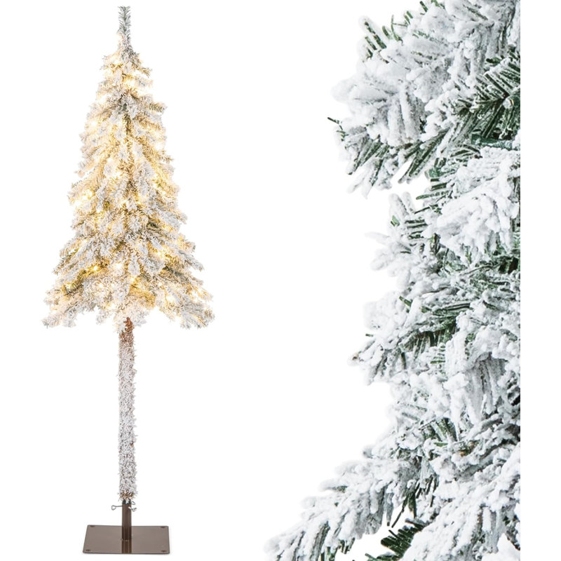 Lighted Artificial Pine Christmas Tree