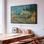 «Orchard Borded By Cypresses Wall Art»-408460982
