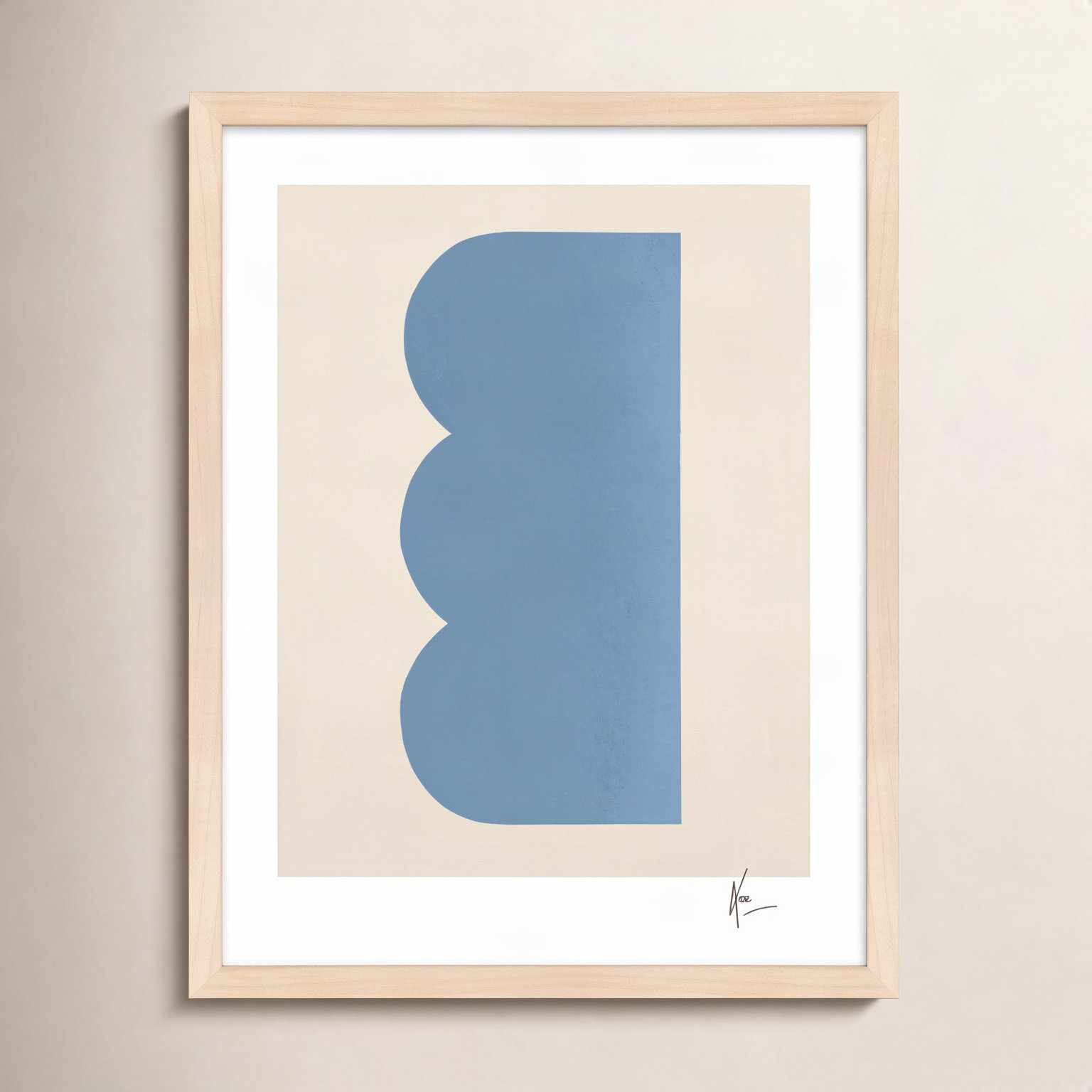 Keyhole 6 by Lee Lessem, 38" H x 30" W x 1.25" D, Maple Framed