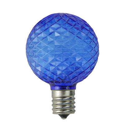 Faceted LED G50 Christmas Replacement Bulbs