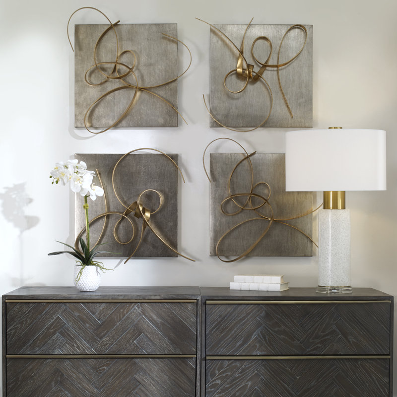 Handmade Modern Abstract Wall Decor on Metal