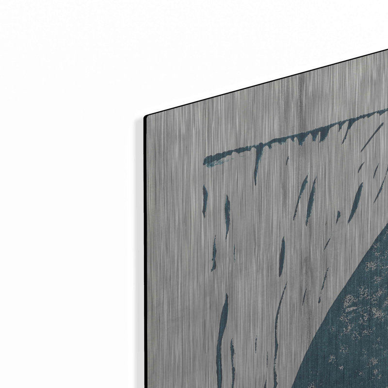 «Nautical Collage IV on White Wood» par Courtney Prahl, art mural en métal, H 36 po x l 36 po