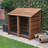 150cm W x 80cm D Solid Wood Log Store-18070356