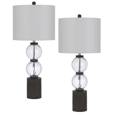 Lampe de table en verre