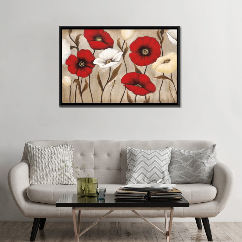 Collective par MAJA - impression sur toile tendue, Toile avec cadre noir, Pas de tapis, H 32 po x l 48 po x P 1,5 po