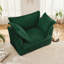 Fauteuil à revêtement antidérapant avec 1 grand coussin de dossier et 2 grands coussins décoratifs, canapé-lit simple à siège profond confortable, plusieurs grands coussins moelleux, tissu en velours côtelé-1875119805