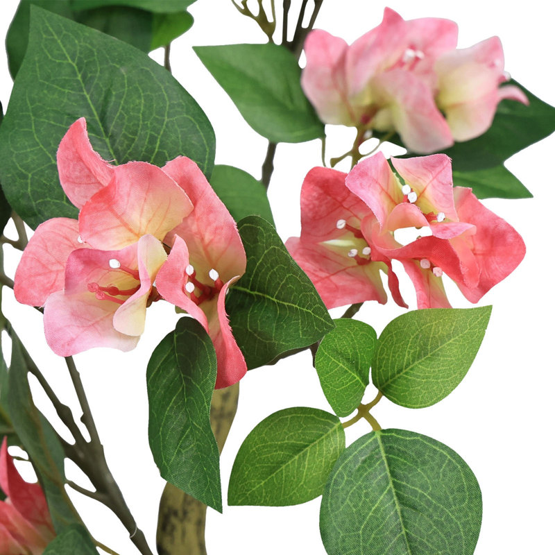 Bougainvillier artificiel de 210 cm en pot pour la décoration intérieure et extérieure