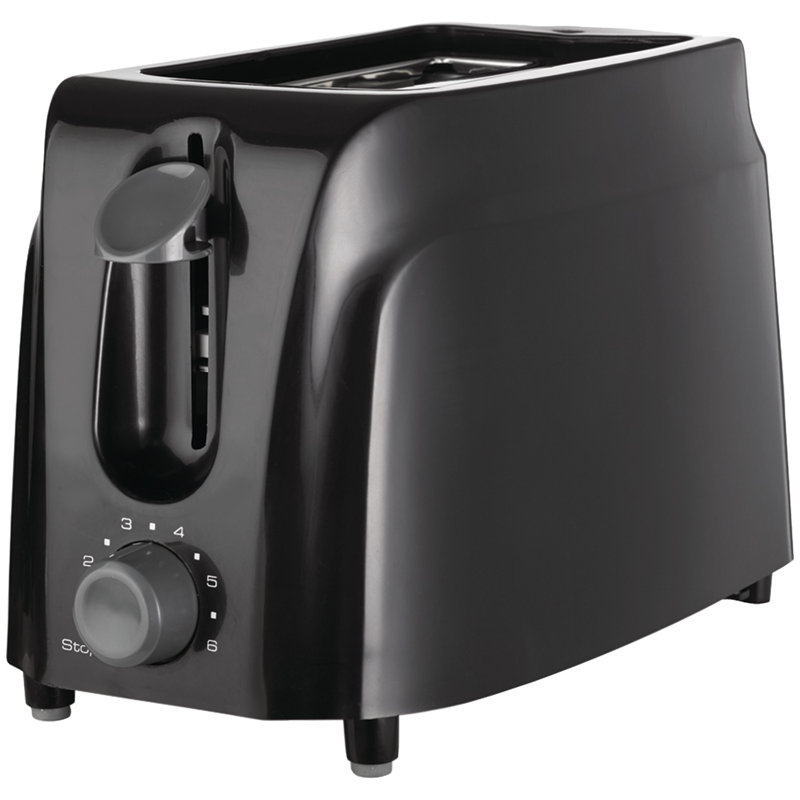 2 Slice Cool Touch Toaster, Black