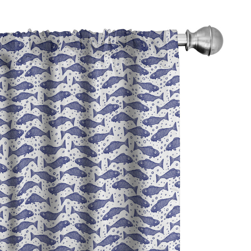 Semi-Sheer Rod Pocket Curtain Panels, 28" x 95"