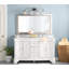 Ensemble de meuble-lavabo double 60 po avec armoire bleu royal et comptoir en marbre de Carrare Katherine-874061101-874061102