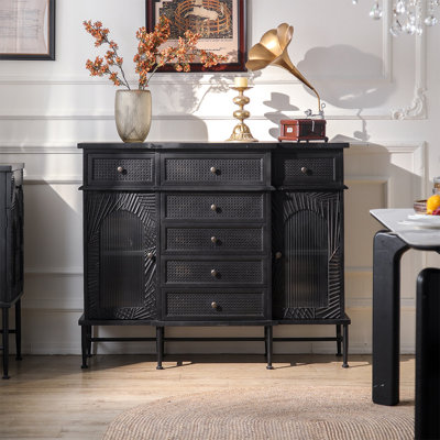 Armoire de rangement rétro de style français