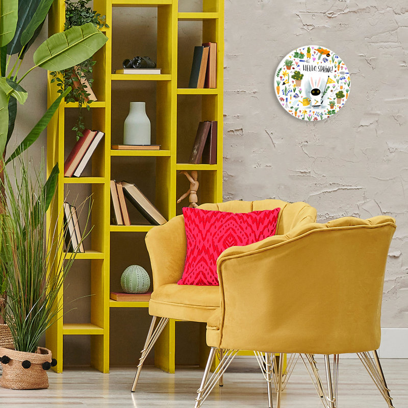 Plaque murale Hello Hello, chat noir, par Leeza Hernandez