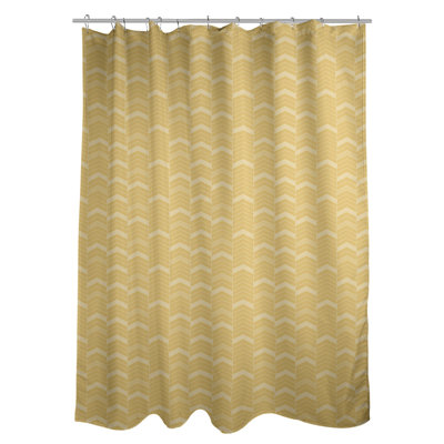 Rideau de douche simple à chevrons